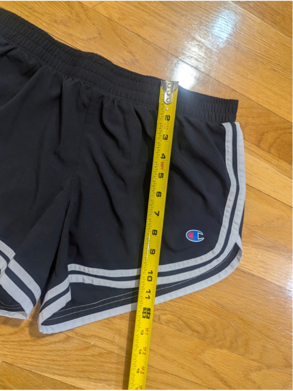 Champion Black Athletic Shorts Medium - Picture 10 of 11